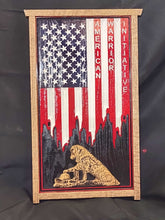 Load image into Gallery viewer, Patriot Flag With Oak Dog Insert