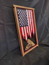 Load image into Gallery viewer, Patriot Flag With Oak Dog Insert