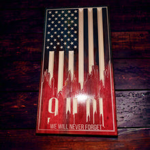 Load image into Gallery viewer, 9-11-01 Commemorative Flag "We Will Never Forget"