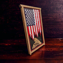 Load image into Gallery viewer, Patriot Flag With Oak Dog Insert