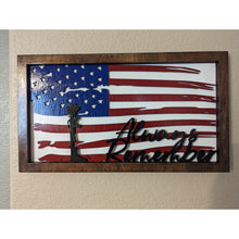 Load image into Gallery viewer, American Flag 3D Mandala layered art.