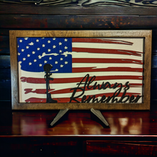 Load image into Gallery viewer, American Flag 3D Mandala layered art.