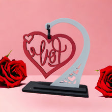 Load image into Gallery viewer, Hanging Heart with Stand, Valentines Gift, Love