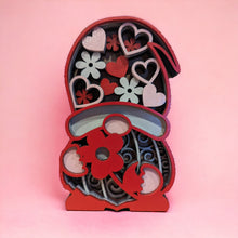 Load image into Gallery viewer, Valentine Gnomes, 5 layer mandala style gnome