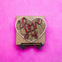 Load image into Gallery viewer, "I Love Us" sign with stand