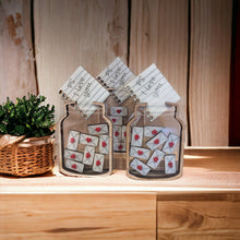 Load image into Gallery viewer, "PS I Love You" see through acrylic jar with insertable little love notes