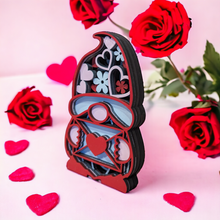 Load image into Gallery viewer, Valentine Gnomes, 5 layer mandala style gnome